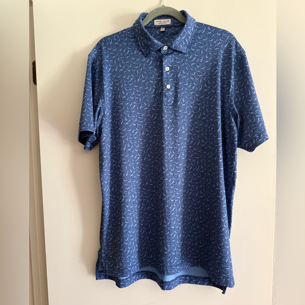 Peter Millar Performance Jersey Navy Polo - Picture 2 of 4